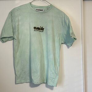 PLAYBOY Surf Shop Light Green Men's Tee